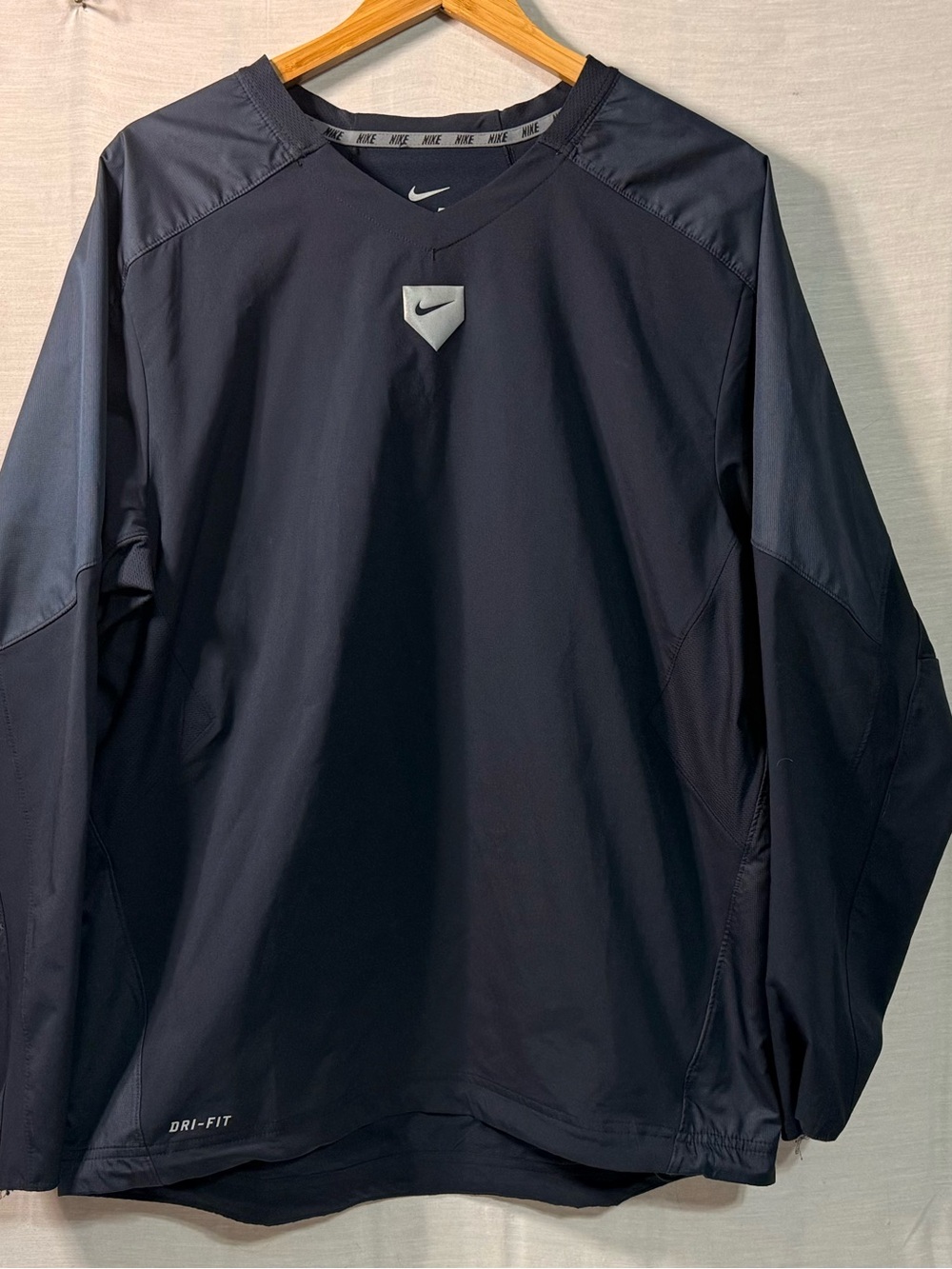 Nike Dri-FIT Navy Pullover Baseball Windbreaker Men’s M NWOT